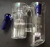 Groothandel glazen waterpijpen en pijpen 14,4 mm 18,8 mm asvanger Zwitserse perc glazen waterpijp percolator