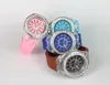 LED 라이트 그로스 제네바 시계 다이아몬드 크리스탈 스톤 Led 라이트 시계 unisex 실리콘 젤리 캔디 플래시 최대 손목 시계 DHL에 의해 스포츠 시계