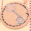 keychain star pentagram المعلقات DIY men المجوهرات المجوهر