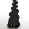 Clip de vague de corps brésilien dans l'extension 7 pièces Clip dans les cheveux humains Remy ondulés couleur de cheveux noirs naturels Clip dans