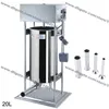 Gratis frakt 19/25/38/42mm tungt 110V 220V Electric 20L Auto Sausage Stuffer Saus Filler Sausage Salami Machine Maker