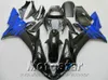 Injektionsform ABS Full Fairing Kit för Yamaha R1 2002 2003 Blue Black Fairings Set 02 03 YZF R1 LQ6