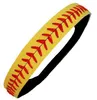 selling Softball Baseball Hair Bands Leather Headband Women Elastic Head Bands Headwear Softball Patchwork Headbands Hair Claw8306035