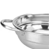 fornello per pentole calde set di fornelli per liquidi Chafing Dish pentole scaldavivande supporto per servire coperchio in acciaio inox 18cm buffet padella server vassoio per alimenti scaldavivande fonduta