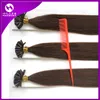 Оптовая 100% Brazilianhair 20 '' 1 г прядь и наконечник кератиновое наращивание человеческих волос для чернокожих женщин