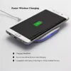Ny ankomst Qi Wireless Charger för iPhone X 10W Fast Charging Pad för Samsung Note 8 Galaxy S8 Plus S7 Edge Mobiltelefon Chargers5252049