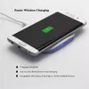 New Arrival Qi Wireless Charger For iPhone X 10W fast Charging Pad For Samsung Note 8 Galaxy S8 Plus S7 Edge Mobile Phone Chargers OM-O2