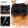 3pcs Lot 8-30Inch Two Tone Ombre Malásia extensões do cabelo humano onda do corpo Cor 1B / 27 # Loiro Ombre Malásia Cabelo Virgin Weave Pacotes