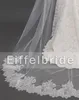 2016 New Arrival Véus De Noiva Bonitos de Eifflebride com Embellished Lace Applique Borda Cerca de 2.5 Metros Véus De Noiva Longos