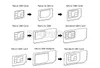 Gul förpackningsruta 5 i 1 Metal SIM -kortadapter Nano Micro Adapter med sandpapper för iPhone 4 5 6 1000SSLOT6514367
