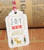 50PCS DIY Paper Paper Tag With String 4x7cm Craft Label Labge حفلة تفضيل زخارف عيد الميلاد المعلقة للمنزل