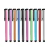 Vente en gros 500PCS / LOT stylet capacitif universel pour Iphone5 5S 6 6s 7 7plus stylet tactile pour téléphone portable pour tablette différentes couleurs