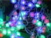 휴일 조명 크리스마스 트리 장식 파티 문자열 조명 방수 라이트 바 조명 10 미터 80LED 배터리 라이트 모피 공