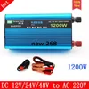 أفضل DC To AC العاكس 1200W Universal Power Inverter DC 12V / 24V / 48V / 60V إلى AC 220V مع USB أفضل ومنخفض السعر العاكس