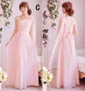 Elegant Mix 6 Style Real Photos Chiffon Sweetheart Strapless Ruffle A-line Bridesmaid Dresses Formal Dresses Custom Made Under $50