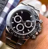 Luxury Mens Movement Watch en acier inoxydable 40 mm 116500 116500ln White Black-Wrists Automatic Mécanical Men Watches No Chron5934533