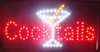 New OPEN Cocktails Bar Pub Club Classic LED Neon Light Sign 19*10 Inch Free Shipping