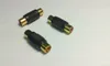 10pcs RCA Phono Coupler Female to Female Audio Video Connector Adaptor GOLD