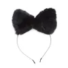 Novo bonito gato raposa orelha longa pele cabelo headbands para gilrs anime cosplay festa traje prop acessórios de cabelo2355