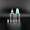 100 Pieces 30ML PET Plastic Dropper Bottle With Child Proof Safe Caps and Nipples Squeezable bottles