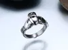 Bague de fiançailles Claddagh irlandaise en acier inoxydable personnalisée en acier inoxydable