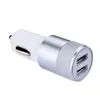 Best Metal Dual USB Port Car Charger 2Amp for iPhone for Samsung for Motorola Cell Phone Universal Car Charger