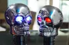 Shift Lever Knob Manual Shifter Gear Universal Skull Head LED light Blue Red7674036