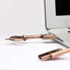 Heart-Shaped Key Metal USB Flash Drive Real Capacity 4GB 8GB 16GB 32GB 64GB Gift Creative USB 2.0 Memory Stick Pendrive Copper-Colored