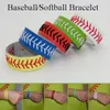 Handmade Softball / Baseball Bransoletka. Wykonane całkowicie z koronek i skóry piłki.