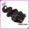 3pcs body wave weft hair with 1 top lace closure peruvian unprocessed nice weave bundles ** silk base toupee free /middle /3 part