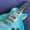 New Arrival Hot Chinese Standard Electric Gitara Z Blue Flame Maple Top, Mahogany Natural Back, wszystkie kolor są dostępne