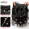 Obehandlat 9a Peruvian Virgin Hair Body Wave 100% Human Hair Weave Bundles 4PC Naturlig färgfärgbar Mjuk Tjock Tangle Free Hair Extensions