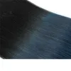 2017 ombre farbe 1b blau brasilianische gerade bunte haare bündelt menschenhaarverlängerung 3 stücke los zwei ton 1b dunkelblau ombre haar
