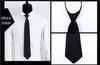 Zipper neckties lazy Neck tie 2 colors Occupational tie for Men's business tie Father's Day Christmas Gift Free FedEx