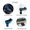 최고의 블루투스 자동차 키트 핸즈프리 MP3 플레이어와 FM 송신기 듀얼 2 USB 차량용 충전기 지원 SD 라인 - 인 AUX T66