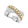 Austria Crystal Platinum Plated Ring For Women Made With Swarovski Elements Charm Designer Jewelry Wedding Engagement Ring 9049