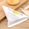 100pcs 15x15cm Kraft paper packaging bag Oil proof sandwich Donuts bags for Bakery bread food bags Triangle white tan3233312