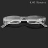 Erkekler Kadınlar Temizle Okuma Gözlükleri, Şeffaf Plastik Çerçevesiz Presbyopia Cep Okuyucu, + Rx Yaşlanma için Optik Gözlük 1.00-4.00 Diyopter