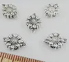 Livraison gratuite 200 pièces perles d'espacement de fleurs en argent tibétain pour la fabrication de bijoux 13x9mm