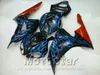 Injection molding motobike set for HONDA fairings CBR1000RR 2006 2007 blue flames in black freeship fairing kit CBR 1000 RR 06 07 AQ51