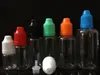 500 Stück E-Liquid-PET-Tropfflaschen mit bunten kindersicheren Kappen, langen, dünnen Spitzen, durchsichtige Kunststoffnadelflaschen, 5 ml, 10 ml, 15 ml, 20 ml 37897807