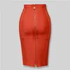 falda de venda roja