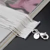 Gratis frakt med spårningsnummer Toppförsäljning 925 Silverarmband Snake Bone Row Chains Armband Silver Smycken 10st/Lot billigt 1596