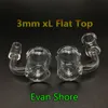 Evan Shore Quartz Banger 3mm XL Flat Top Quartz Banger Nails 10mm 14mm 18mm Male Female Joint For Bongs Oil Rigs