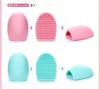 1000Pcs Egg Cleaning Glove MakeUp Washing Brush Scrubber Board Cosmetic Brushegg Cosmetic Brush Egg 8 colors brushegg