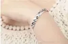 Articoli in argento sterling 925, gioielli, braccialetti con ciondoli, braccialetti cinesi vintage strip line luminosi 221p