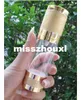 50ML round airless bottle with PP treatment pump Bottle cosmetic empty container makeup container Golden Color