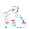 Baby Romper 2018 Summer Cotton Neonato Vestiti Cactus Stampa senza maniche Pagliaccetto Tuta Abbigliamento per bambini Abiti Neonate Ragazzi Vestiti