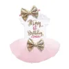 Bébé filles vêtements été Sequin Bow Tutu robe c'est mon premier anniversaire barboteuse + bandeau + jupe Tutu bébé fille vêtements ensemble cadeau d'anniversaire