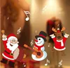 Christmas window stickers Snowflake Santa reindeer window display without glue electrostatic incognito Marry Christmas Wall Stickers CS001